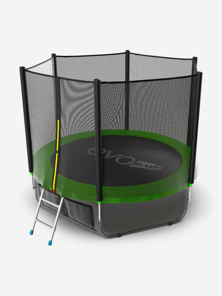 Батут каркасный EVO JUMP External 8ft + нижняя защитная сеть, диаметр 244 см