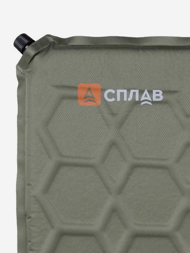 Коврик самонадувающийся Сплав Maxi Camp 3 олива 198x64x3