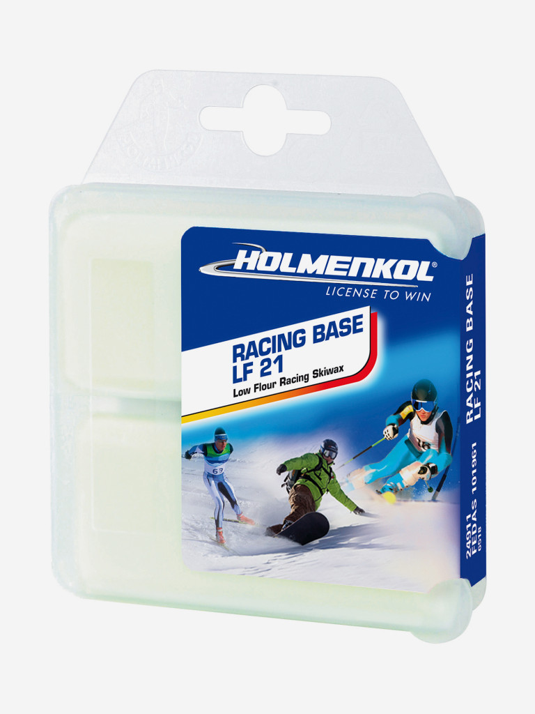 Мазь скольжения твердая для лыж и сноубордов Holmenkol Racing Base LF 21