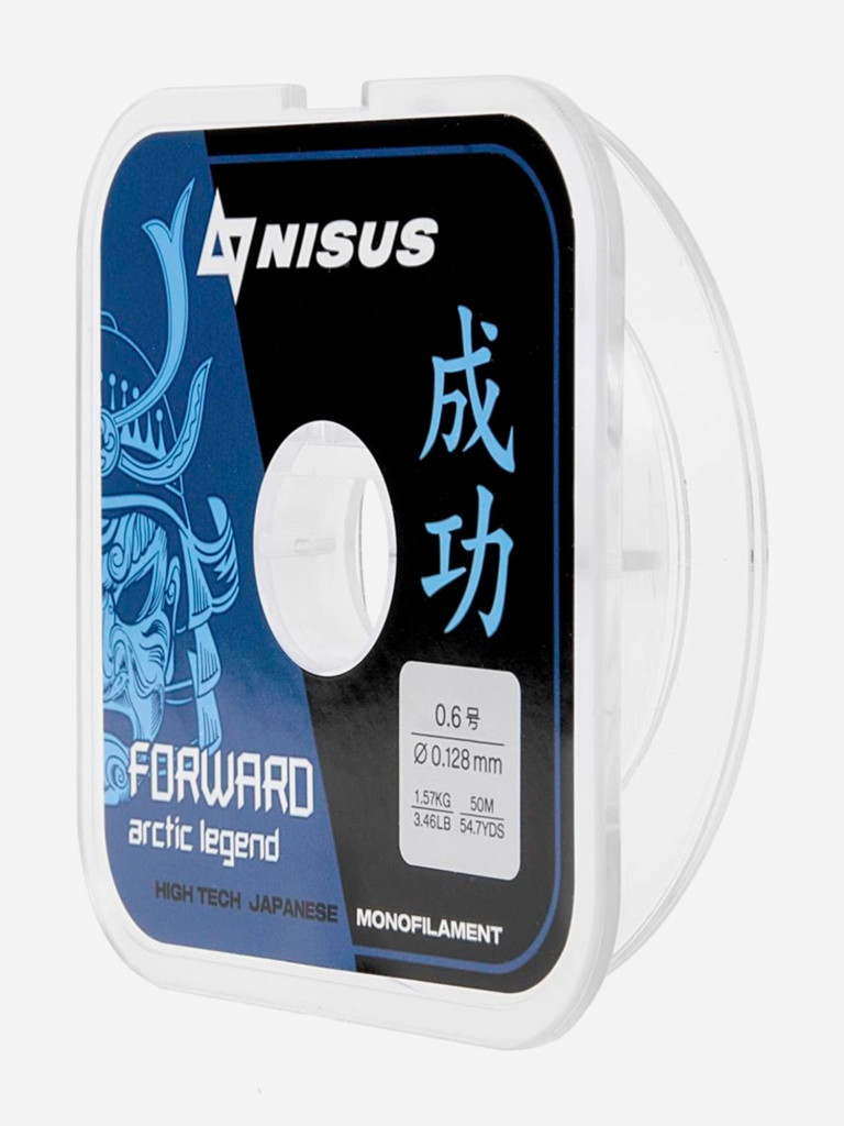 Леска для рыбалки Nisus FORWARD ARCTIC LEGEND Nylon 0,128мм, 50м, 1,57кг, прозрачный