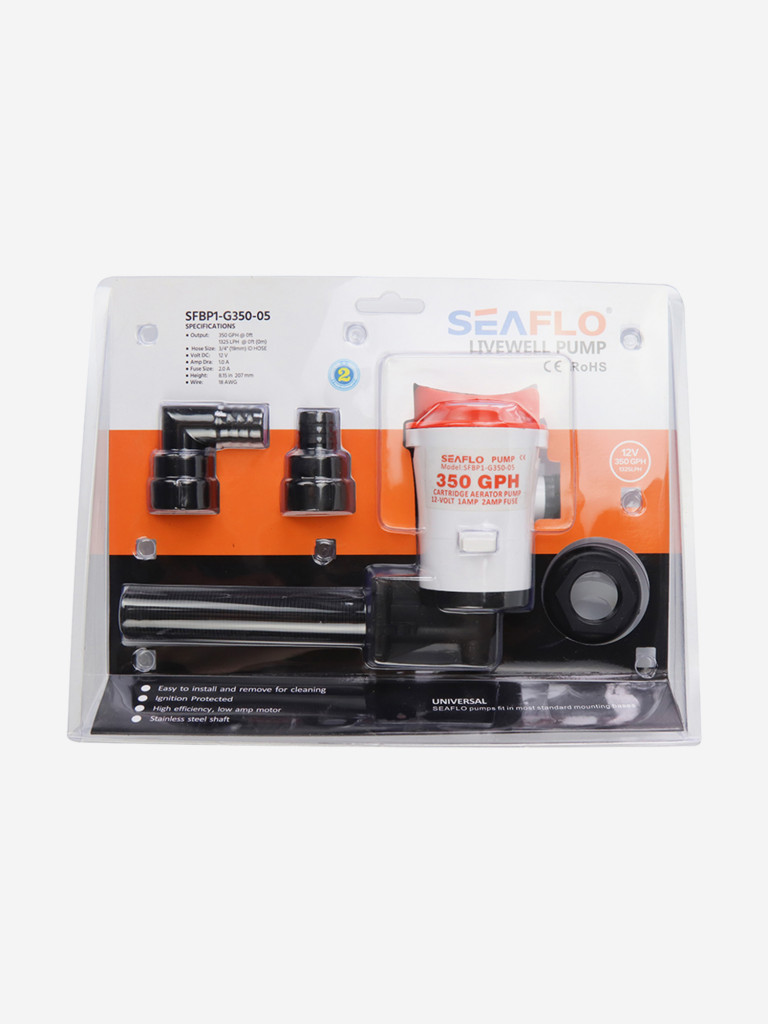Помпа циркуляционная патрубок 19 мм, 12V, SeaFlo