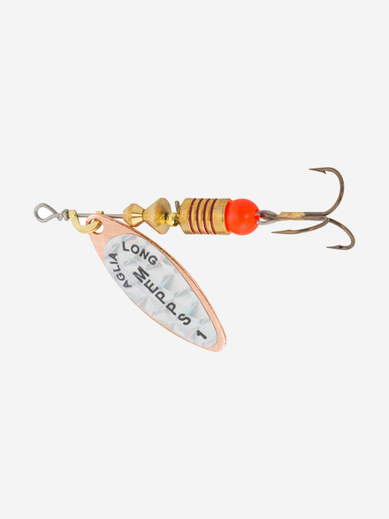 Блесна для рыбалки вертушка Mepps AGLIA LONG RAINBO, 1, Copper, 1 штука