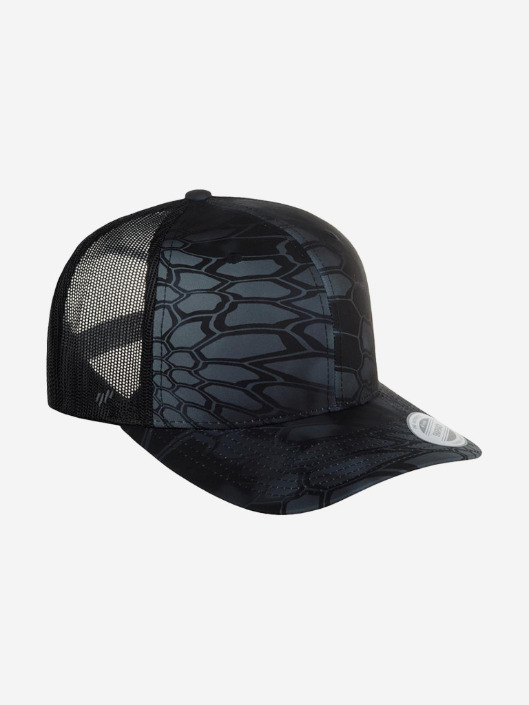 Бейсболка с сеточкой FLEXFIT 6606KR (черный)