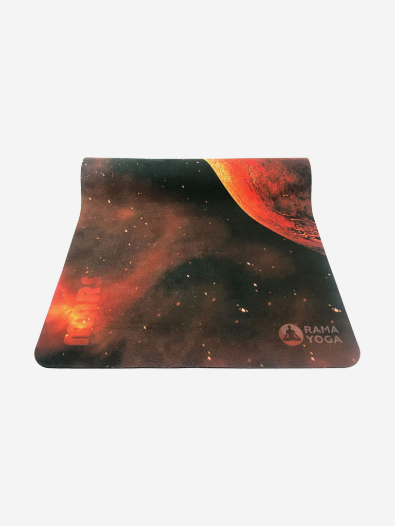 Коврик для йоги, фитнеса и пилатеса Mars Space Collection из микрофибры и каучука, 3,5 мм