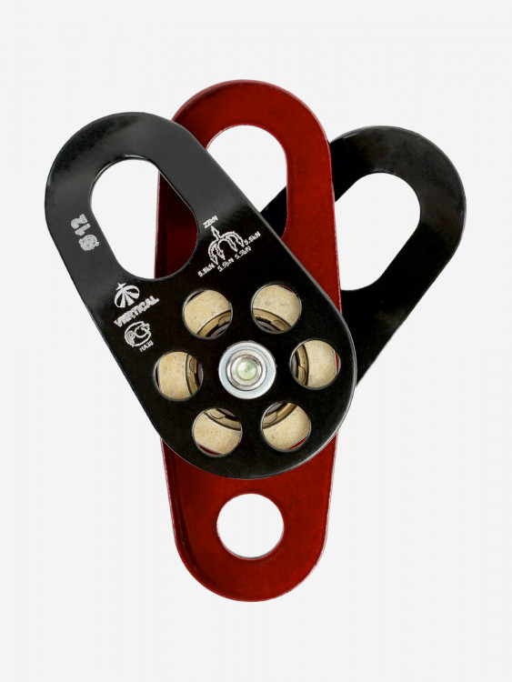 Блок - ролик двойной стальной с подшипником VERTICAL