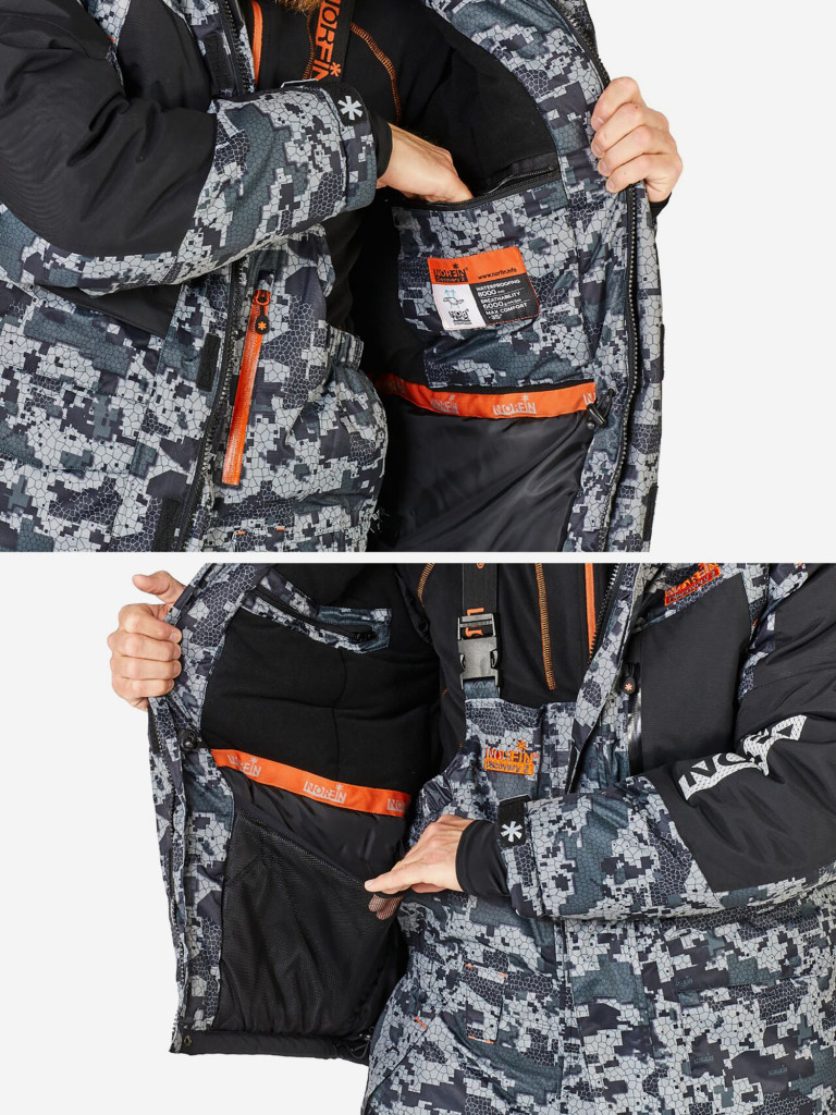 Костюм зимний Norfin DISCOVERY 2 LE CAMO (куртка+полукомбинезон) для рыбалки и охоты