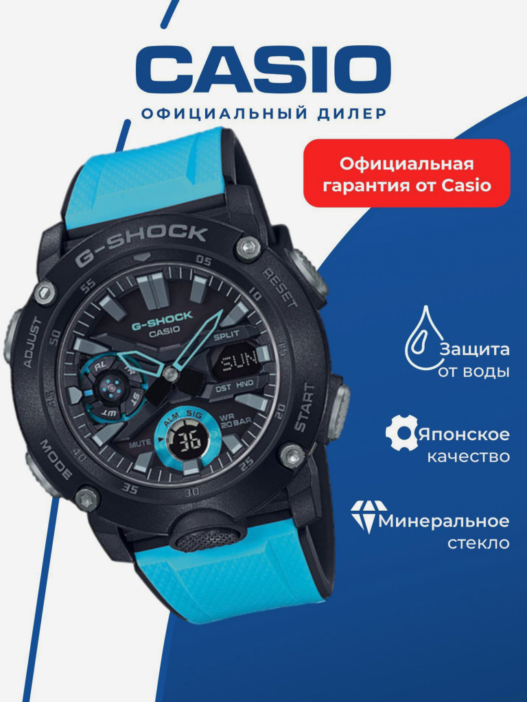 Спортивные часы CASIO G-SHOCK GA-2000-1A2ER