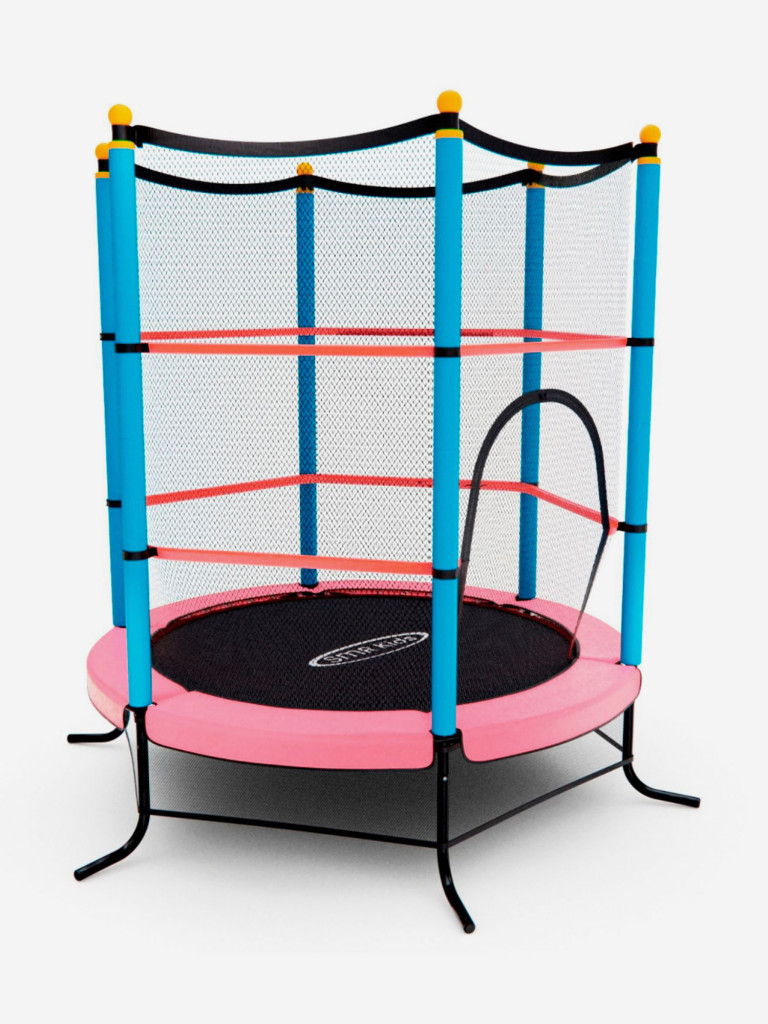 Батут детский DFC SMRKIDS 55" с сеткой, PINK