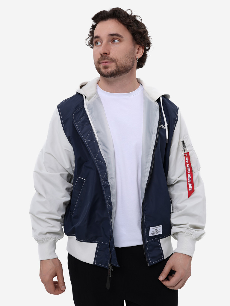 Ветровка мужская L-2B Hooded Relaxed Varsity Alpha Industries