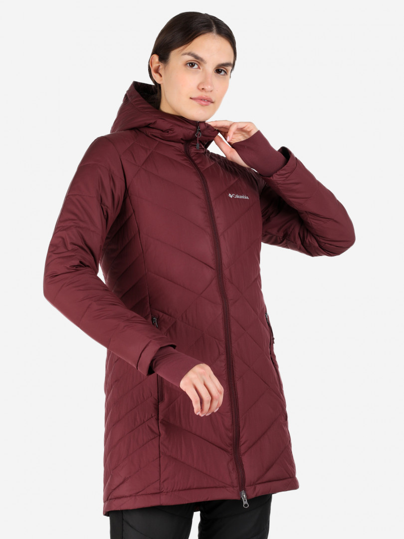 фото Куртка утепленная женская columbia heavenly long hdd jacket, красный