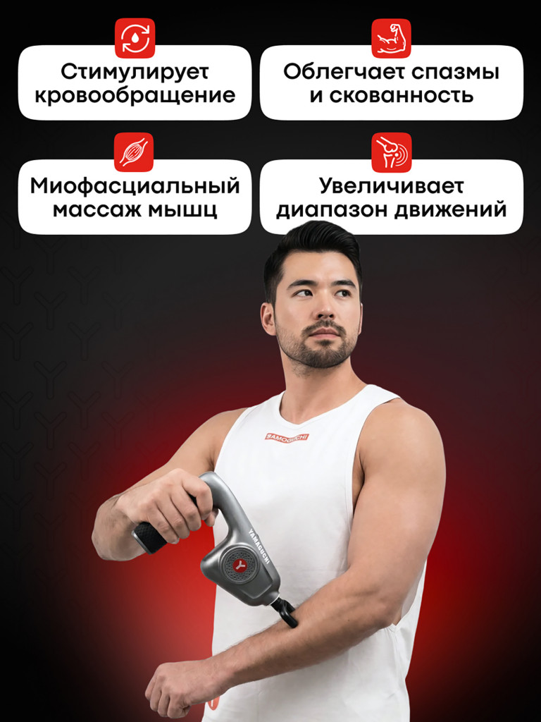 Перкуссионный массажер для тела Yamaguchi Massage Gun Belt
