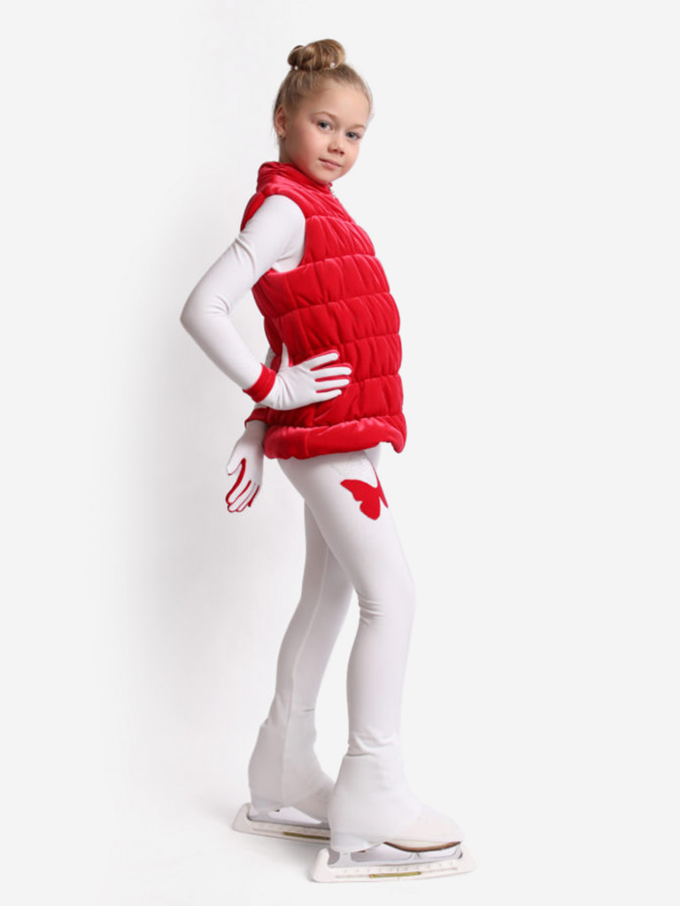 Жилетка для фигурного катания детская бархатная IceDress