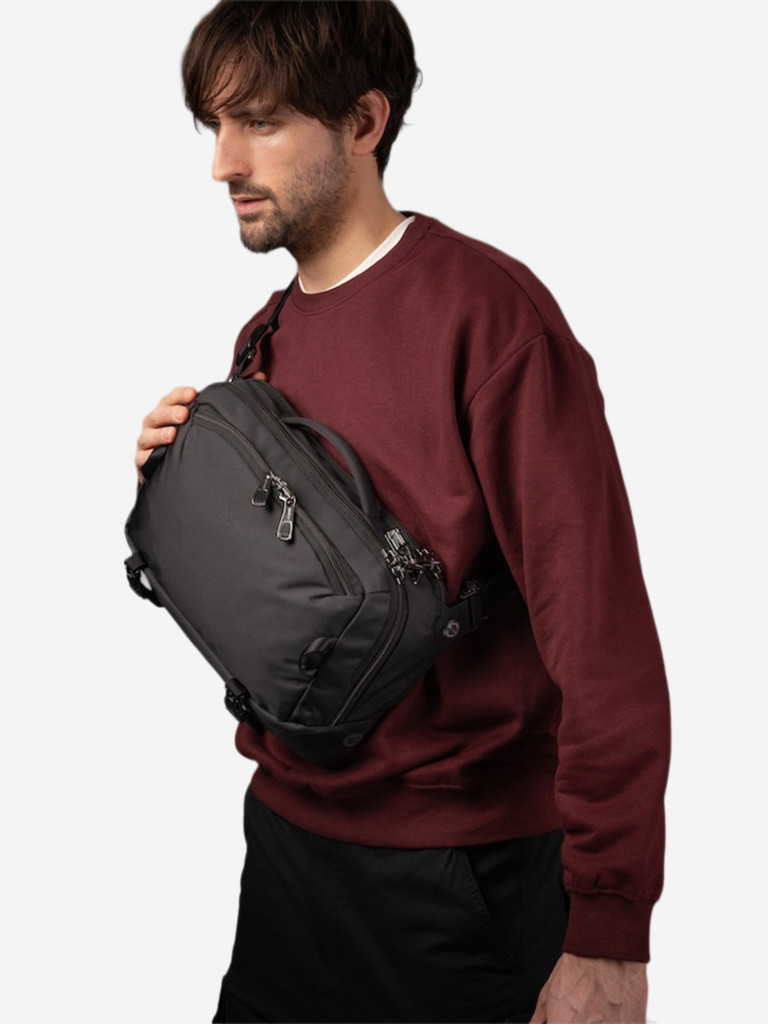 Сумка слинг антивор Pacsafe EXP 12 Sling, Black, 10 л.