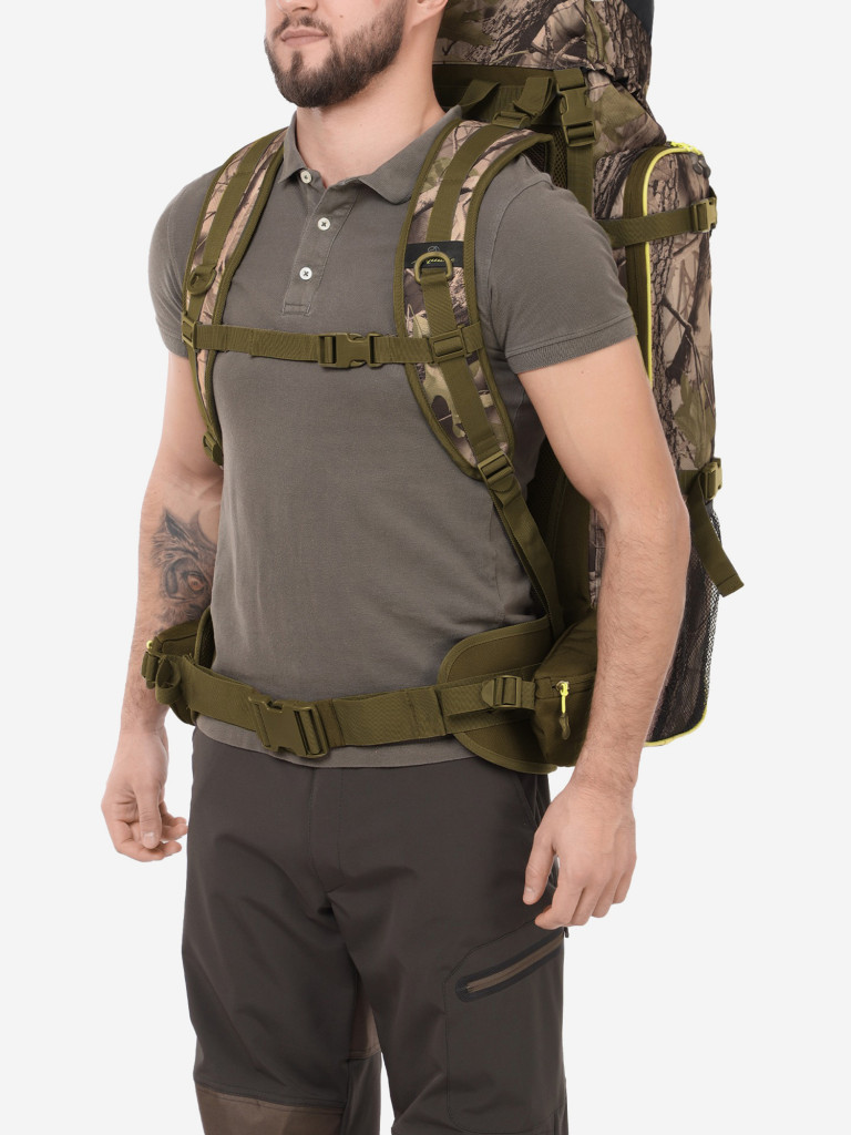 Рюкзак для рыбалки и охоты Aquatic РО-67, цвет: камуфляж, 67л