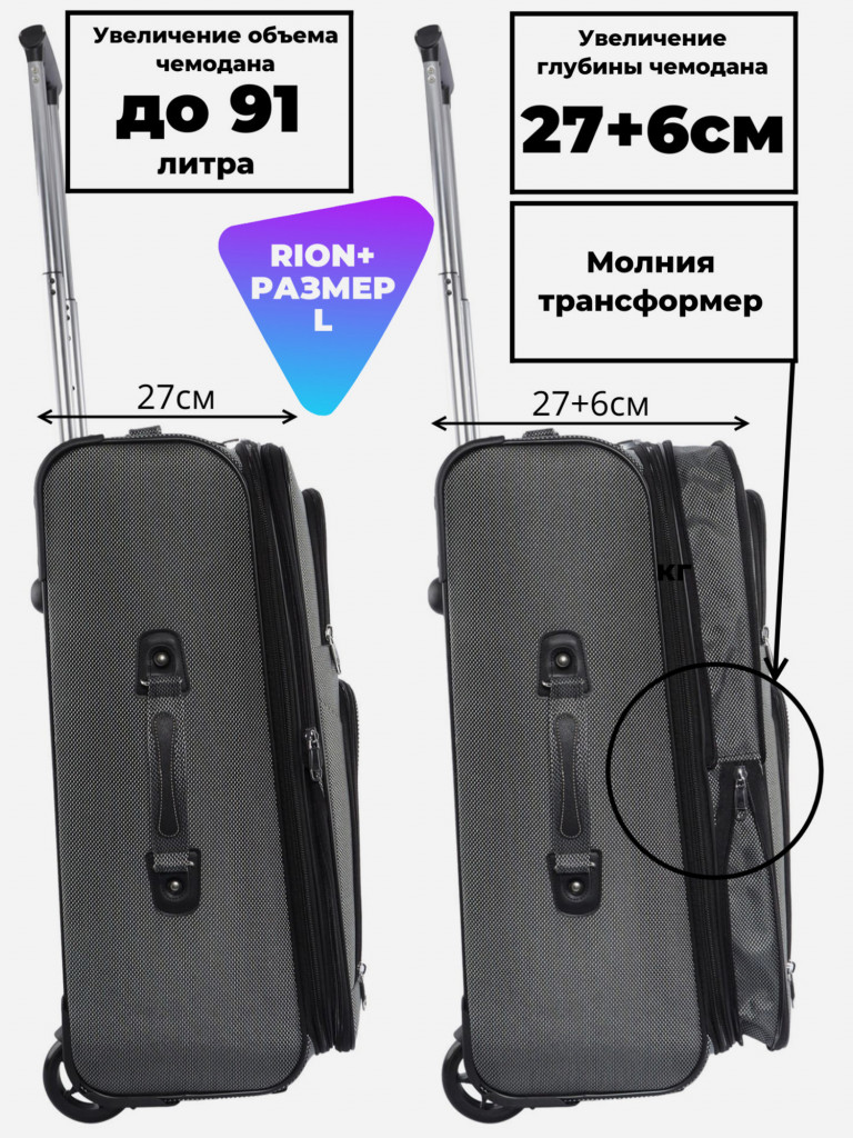 Чемодан RION+ L