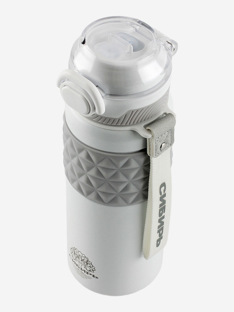 Термос сталь СИБИРЬ 0.6 л. Свежий ветер белый