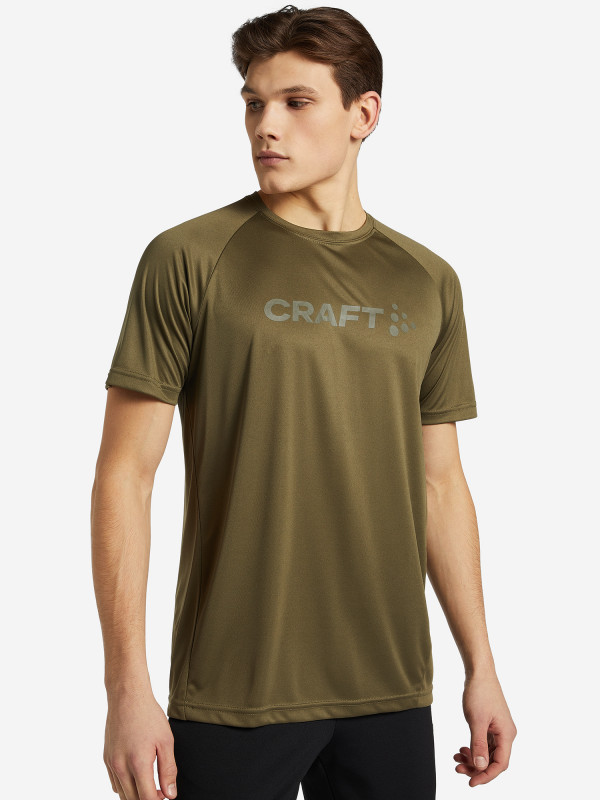 Футболка мужская Craft Core Unify Logo зеленый цвет — купить за 2099 руб. со скидкой 30 %, отзывы в интернет-магазине Спортмастер