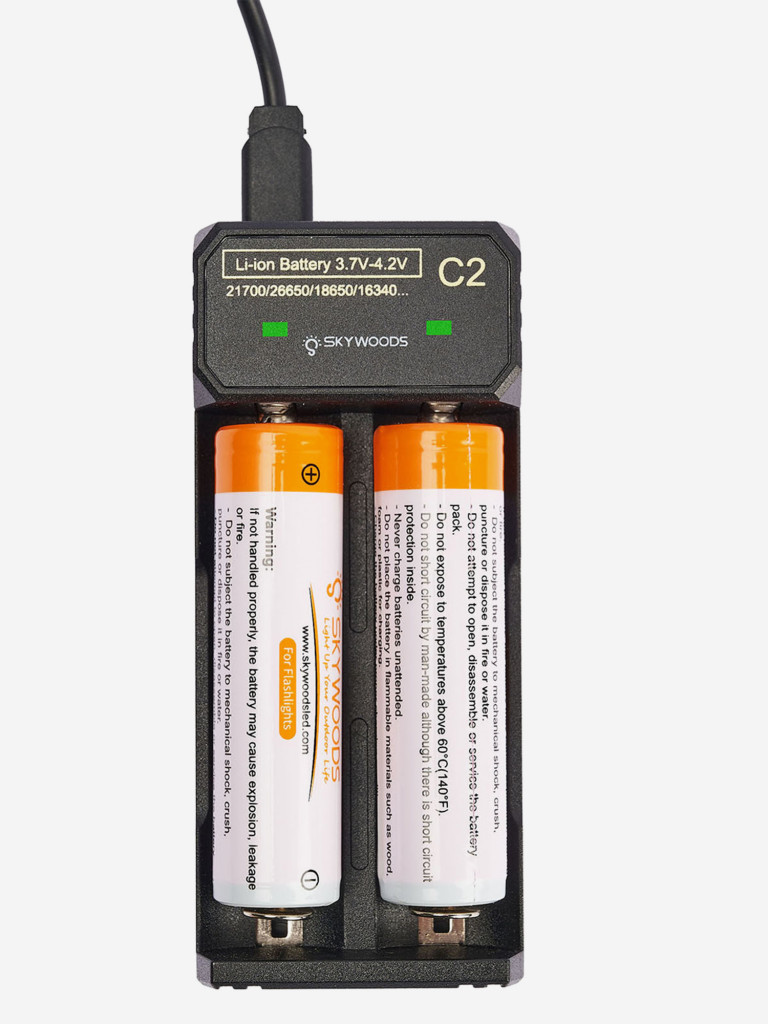 Зарядное устройство SKYWOODS для аккумуляторов 18650 - 26650