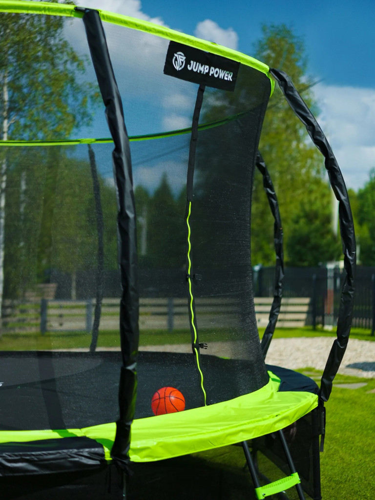 Каркасный батут Jump Power 14 ft Pro Inside Basket Green