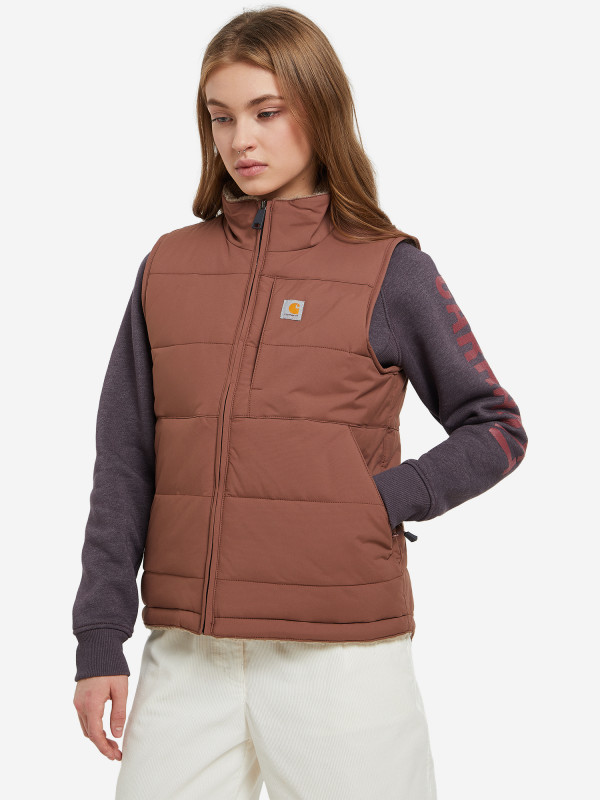 Жилет утепленный женский Carhartt Montana коричневый цвет — купить за 23199 руб., отзывы в интернет-магазине Спортмастер