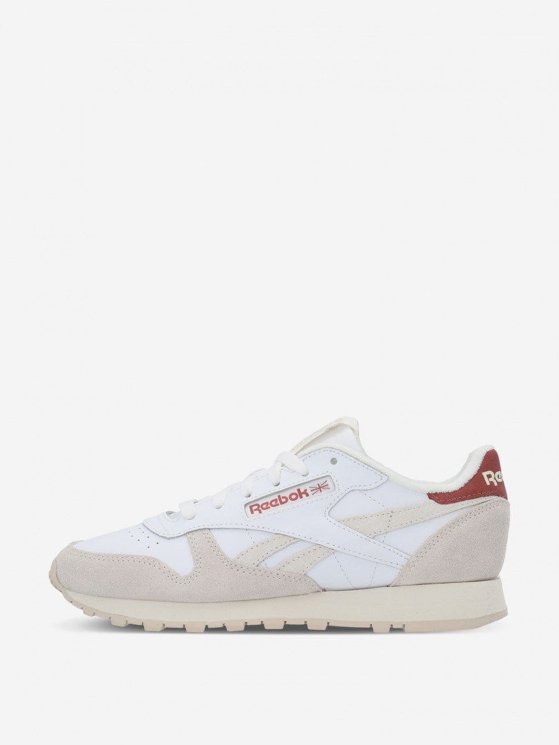 фото Кроссовки женские reebok classic leather, белый