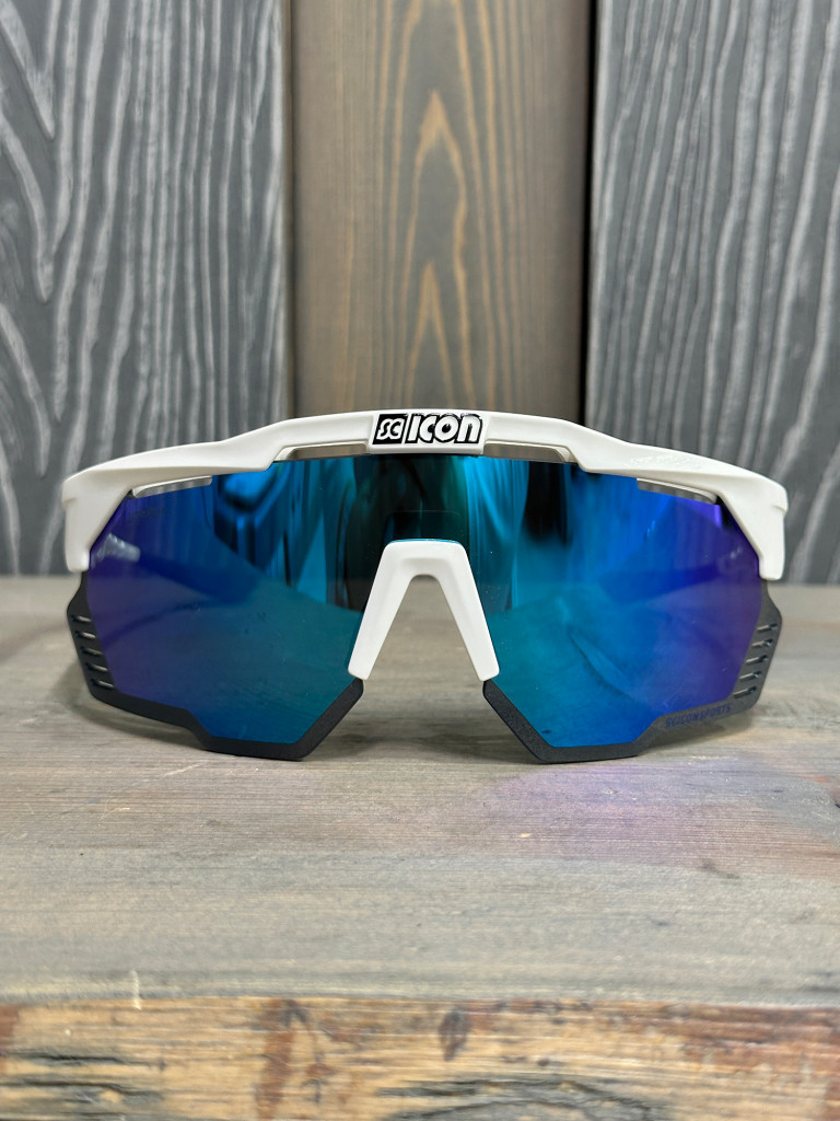 Очки спортивные Scicon AeroShade Kunken оправа White Gloss линза SCNPP Multimirror Blue
