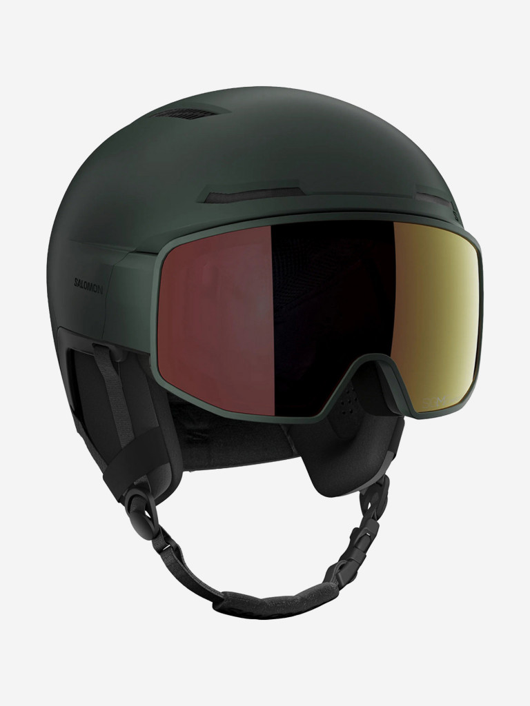 Горнолыжный шлем с визором Salomon Driver Pro Sigma Photo MIPS Зеленый Cat. 1-3