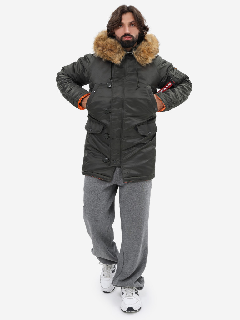 Парка зимняя мужская Slim Fit N-3B Alpha Industries