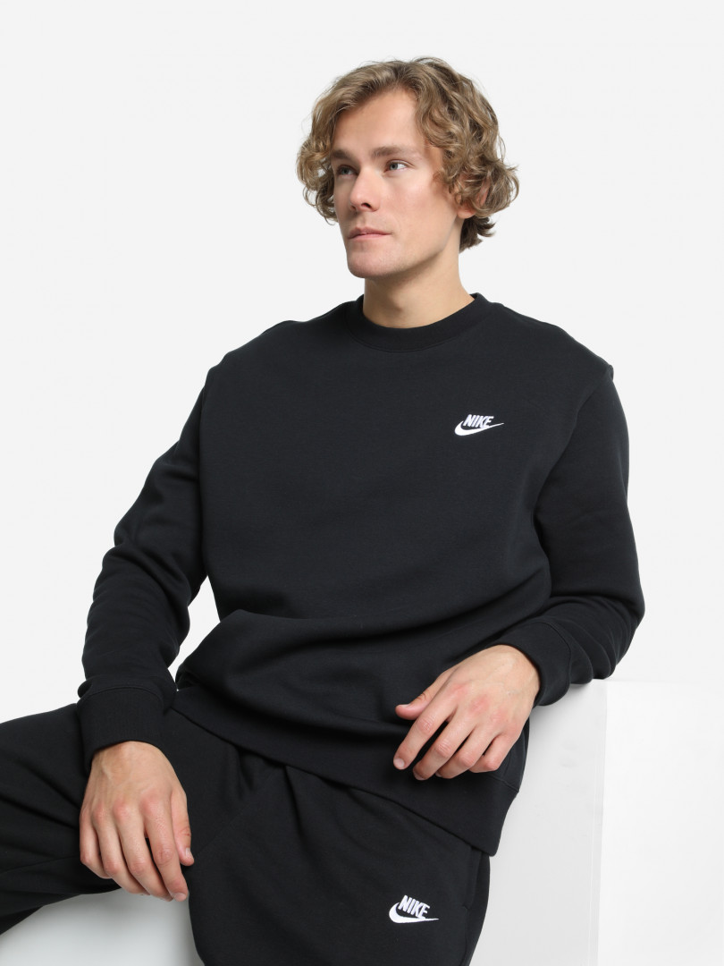 Свитшот мужской Nike Sportswear Club 24184520299 Черный, размер 44, 46,54, 56,52, 54,46, 48,50, 52, фото 1