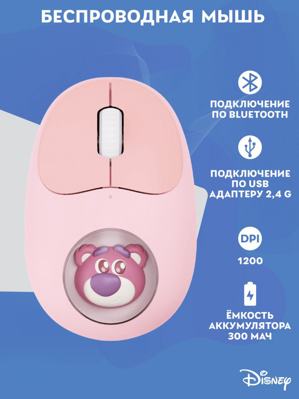 Мышь беспроводная Disney: Медведь Лотсо