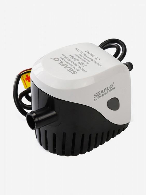 Помпа водооткачивающая автоматическая SeaFlo 12V, 750 галлон/час, трюмная, патрубок 19 мм