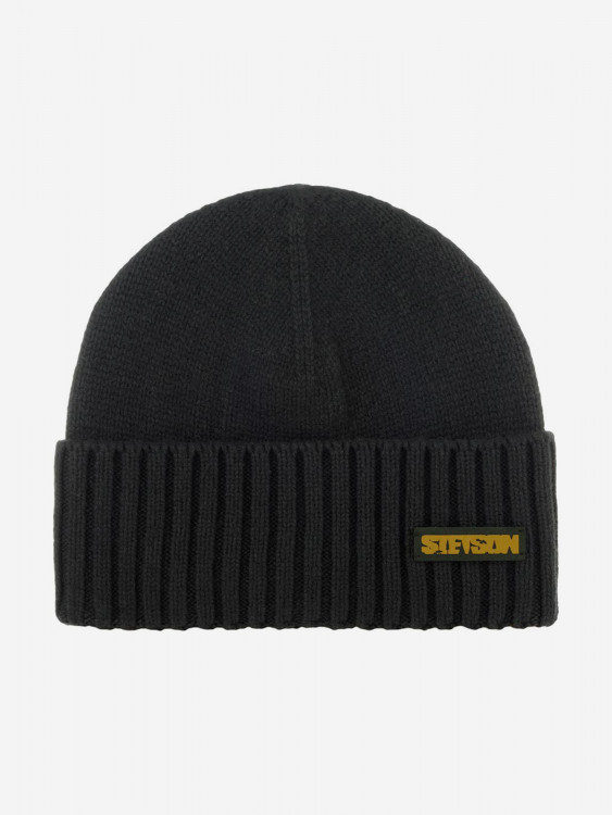 Шапка с отворотом STETSON 8599215 BEANIE WOOL/CASHMERE