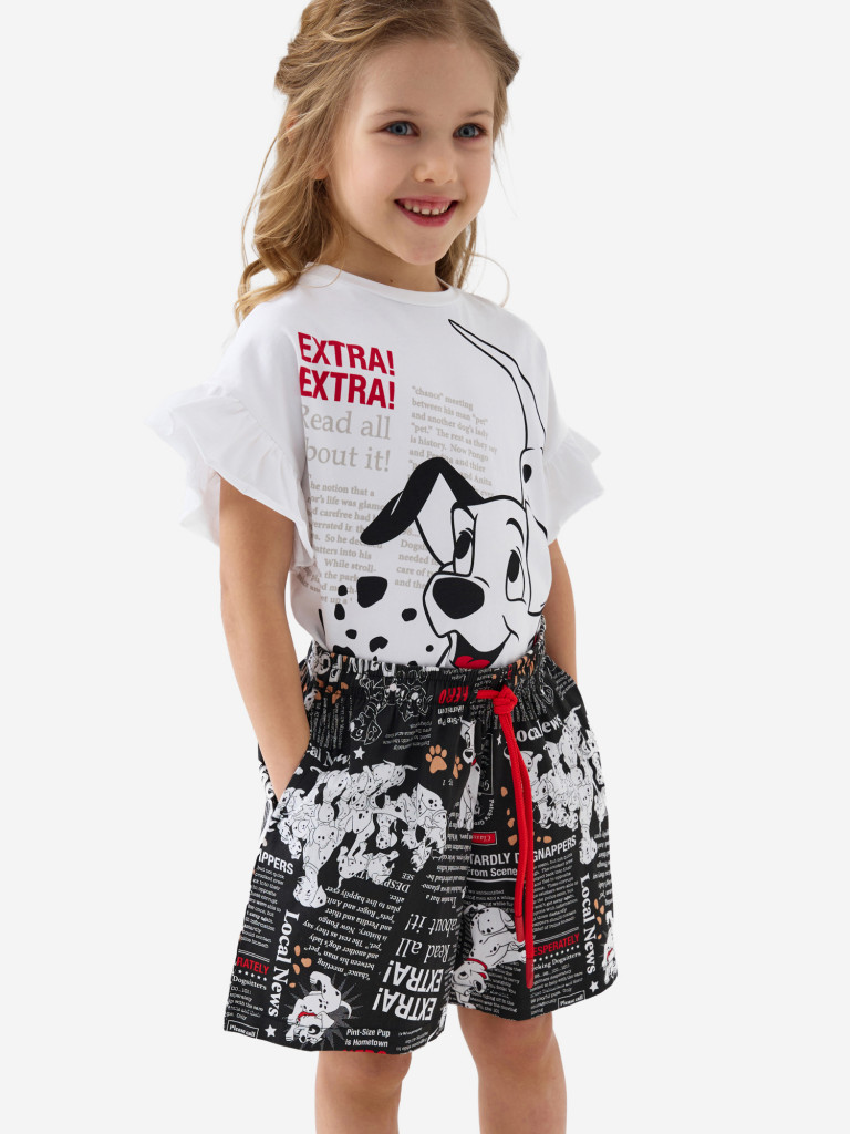 Комплект для девочек: футболка, шорты PlayToday