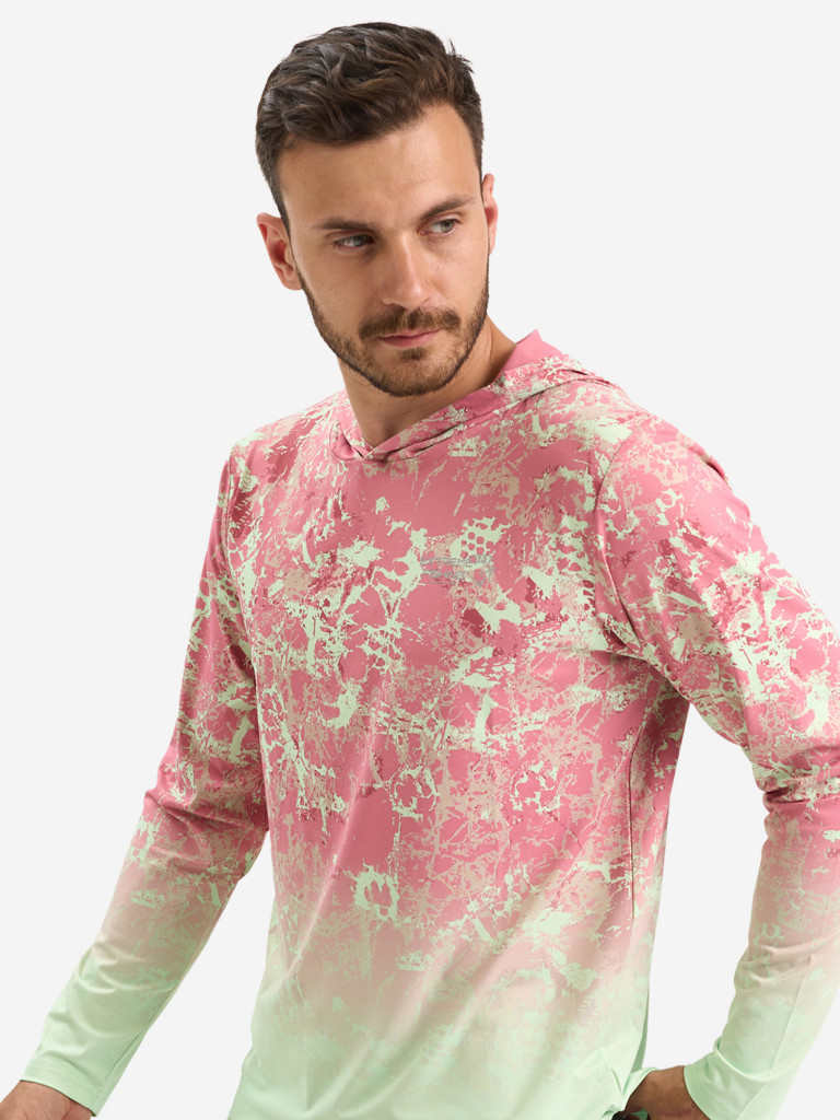 Лонгслив мужской Extreme Fishing ADD-G703H для рыбалки, с капюшоном, UPF50+ с защитой от насекомых