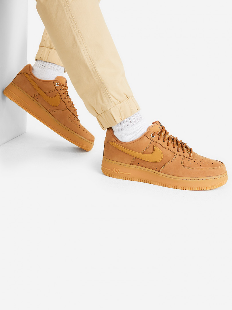 фото Кеды мужские nike air force 1 '07 wb, коричневый