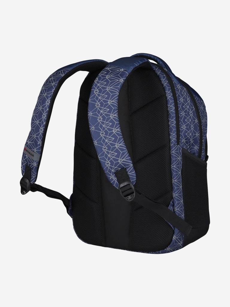Рюкзак WENGER Sun 16'', синий со светоотражающим принтом, полиэстер, 35x27x47 см, 27 л