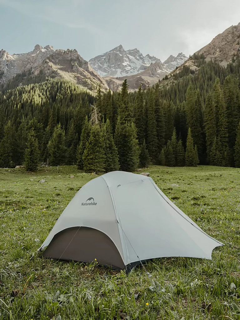 Палатка 2-местная Naturehike Star-River UL, нейлон 15D, серая