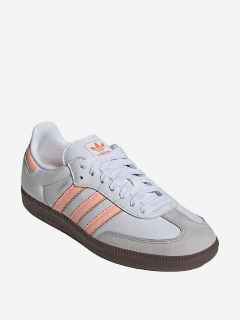 Кеды Adidas Samba Og Cloud White Clear Orange