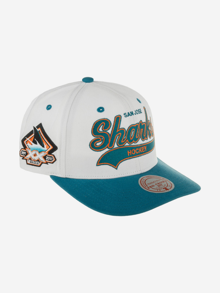 Бейсболка MITCHELL NESS HHSS7286-SJSYYPPPWHIT San Jose Sharks NHL (голубой)
