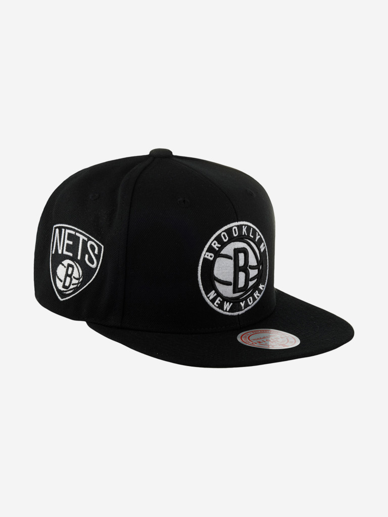 Бейсболка с прямым козырьком MITCHELL NESS 6HSSDX21129-BNEBLCK Brooklyn Nets NBA