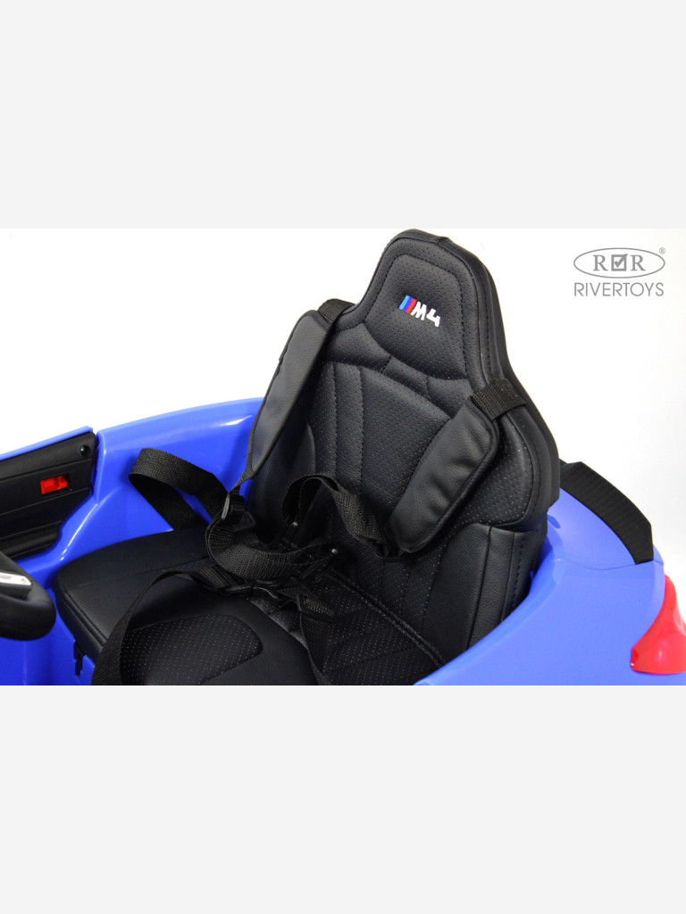 Детский электромобиль RIVERTOYS BMW M4 (A004AA) синий