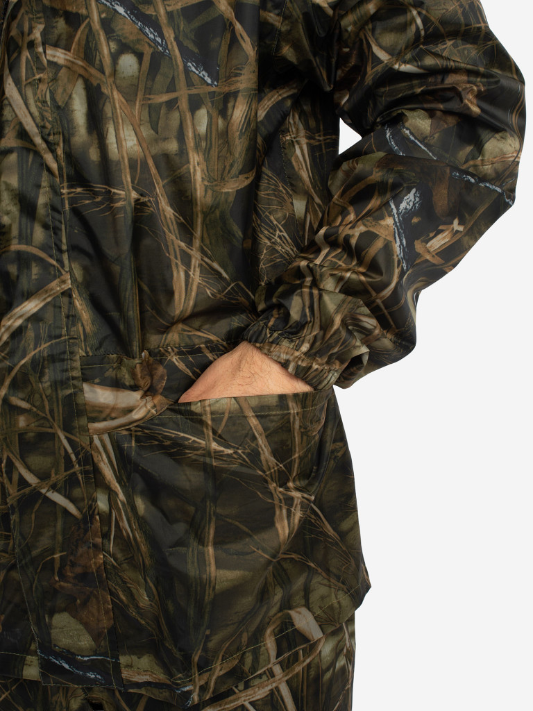 Костюм-дождевик мужской Huntsman ВВЗ Шторм для рыбалки и охоты, ткань таффета PVC 20000 мм вод.ст.