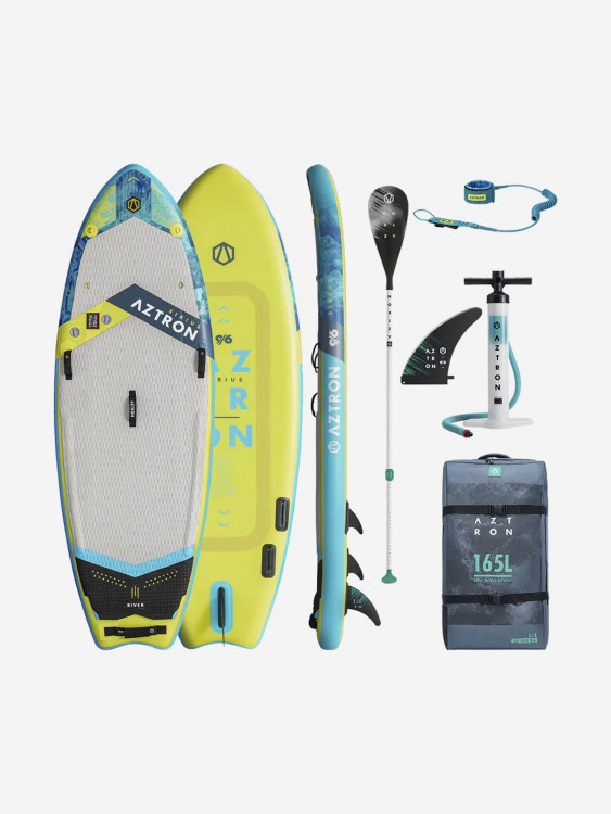 SUP-доска Aztron SIRIUS 9'6", надувная, для бурной воды, двухслойная, 289х91х15 см, до 140 кг