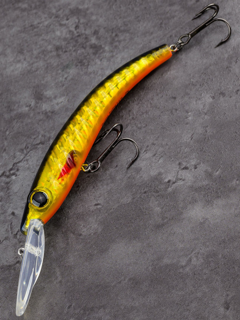 Воблер Akara Deep Snoop 120F минноу плавающий для троллинга на щуку, судака, сома 21гр A54