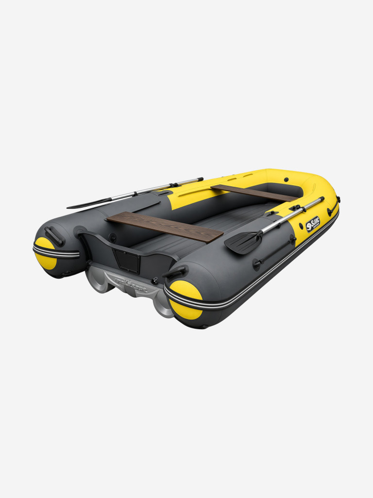 Лодка Reef Triton (Риф Тритон) 370 S-Max без фальшборта, серо-желтая