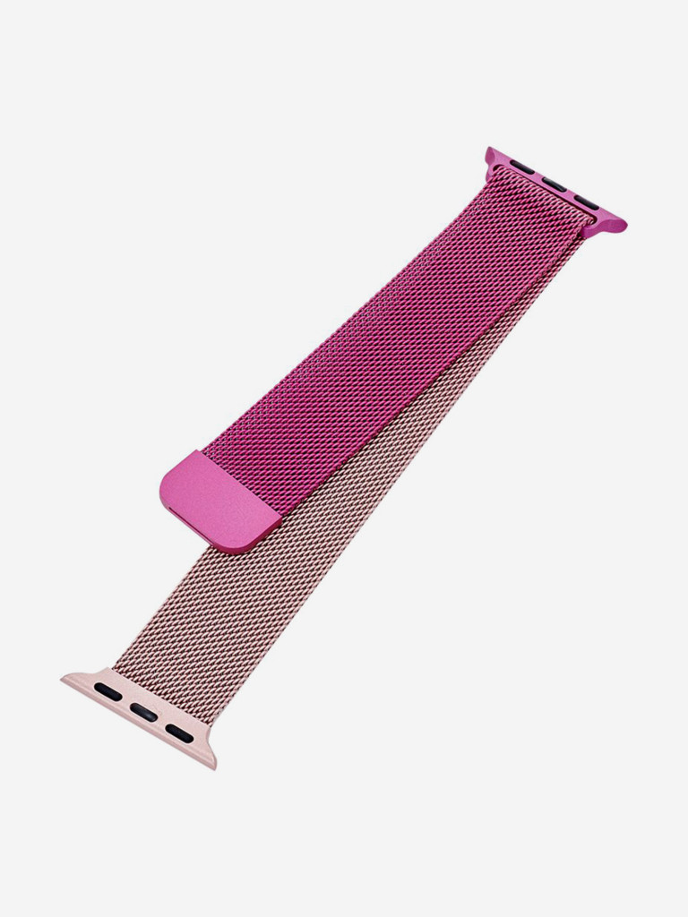 Ремешок для часов Apple Watch 41/40/38 mm Mutural Оригинал, ультралегкий металлический на магните — фиолетово-розовый