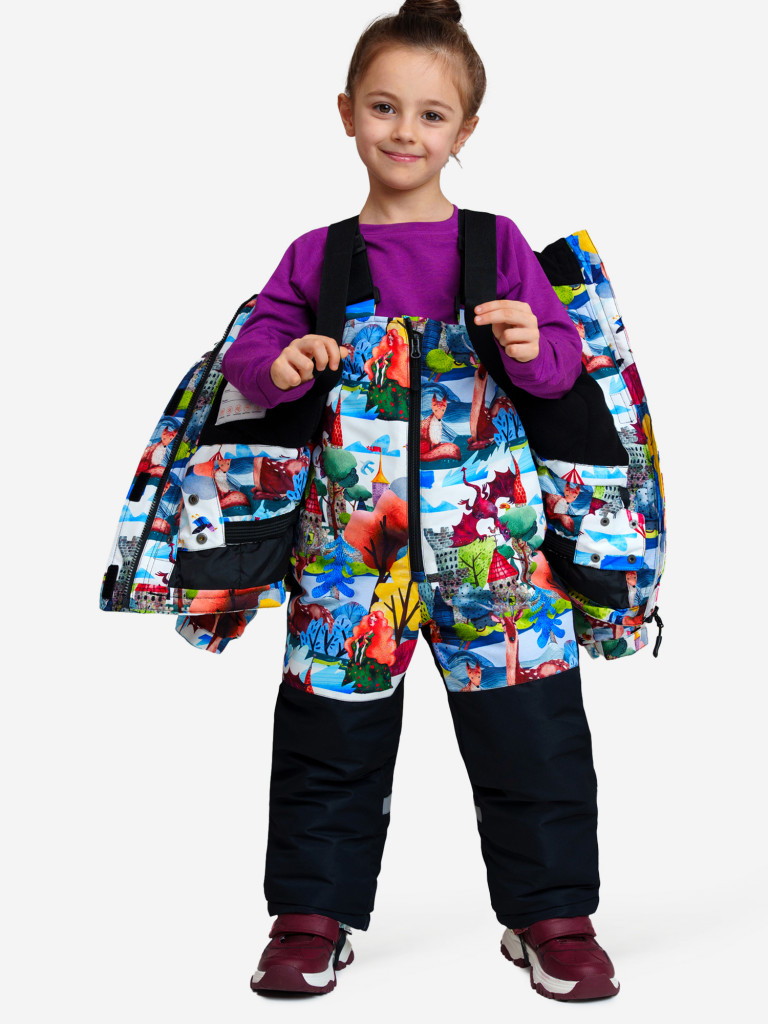 Комплект зимний для девочек: куртка, полукомбинезон PlayToday