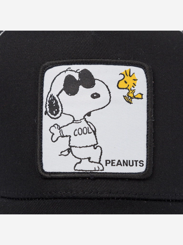 Бейсболка с сеточкой CAPSLAB CL/PEA/1/NAW1 Peanuts Snoopy and Woodstock (черный)