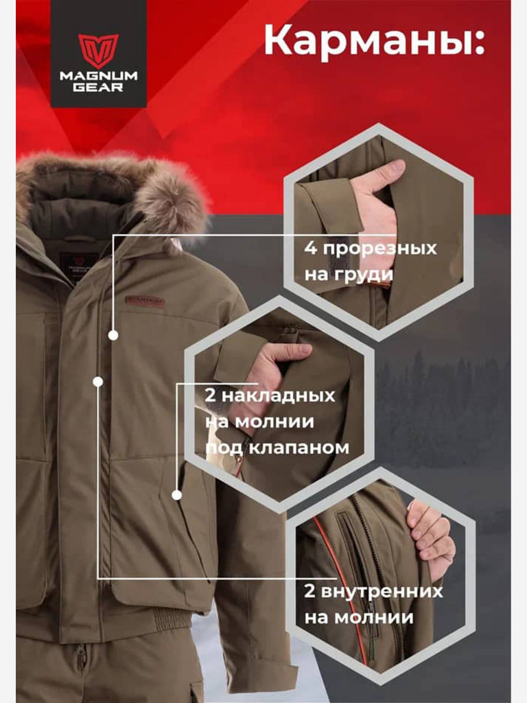 Костюм MAGNUM GEAR POINTER - 40° C хаки