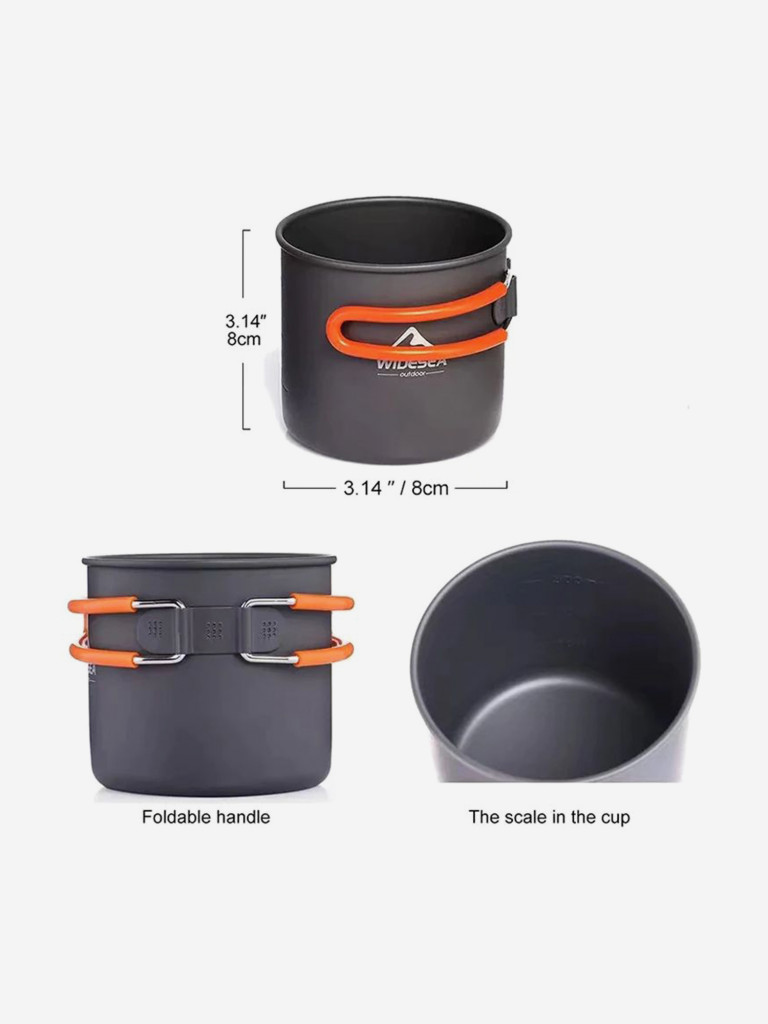 Туристическое снаряжение, набор посуды и аксессуаров Widesea